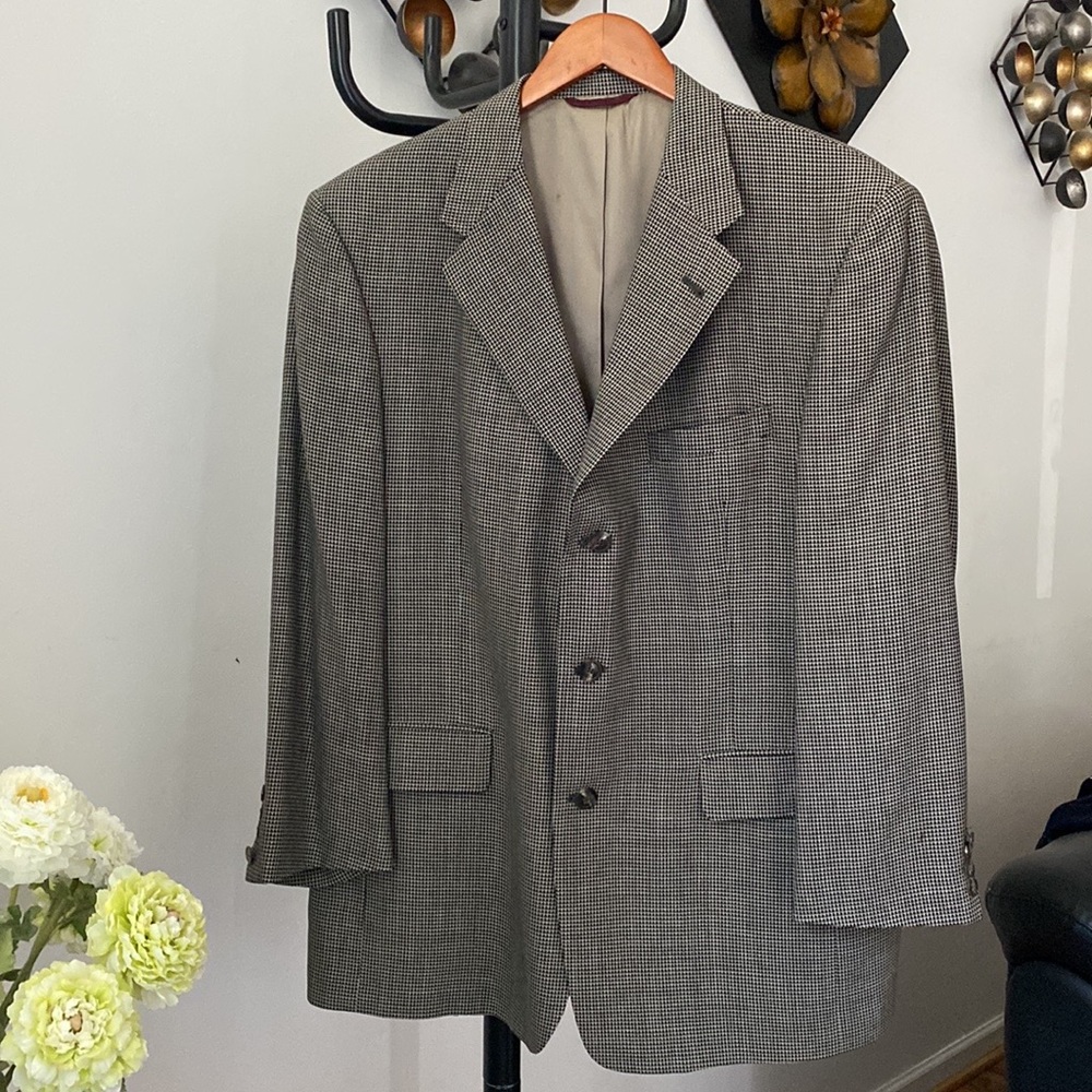Hart Schaffner Marx Mens 44R Blazer Sport Coat Jacket